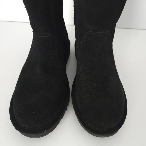 UGG Black Suede Alida Slouch Boots - Picture 3 of 7